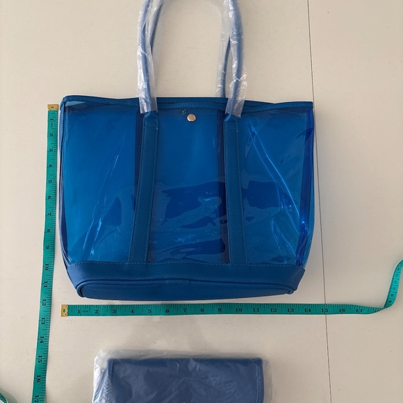 Beach bag with small cosmetic bag - Picture 2 of 3